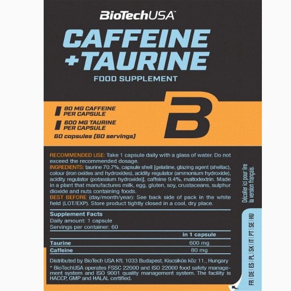 Caffeine+Taurine (60caps)