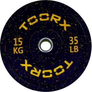 Ολυμπιακός Δίσκος Bumper Crumb 15kg 45cm Toorx