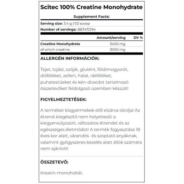 100% Creatine Monohydrate (300gr)